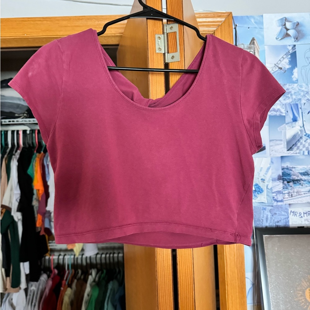 Pink crop top